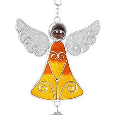 Yellow Angel Wind Chime Daisy Devotion
