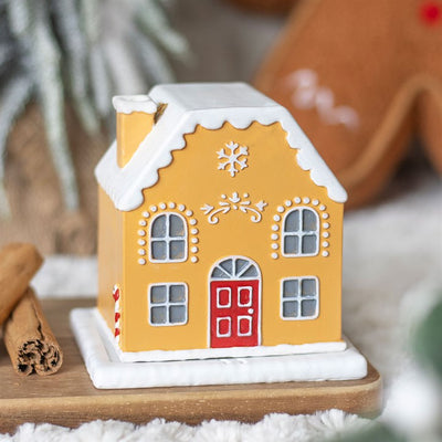 Candy Cane Gingerbread House Incense Cone Holder image 0