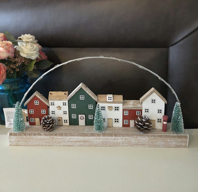 Christmas Houses Decoration with LED Lights image 0