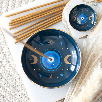 All Seeing Eye Ceramic Incense Holder image 0